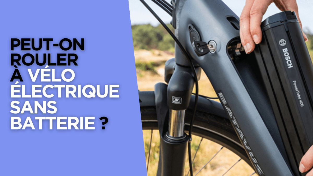 Peut-on rouler à vélo électrique sans batterie ? - Weebot