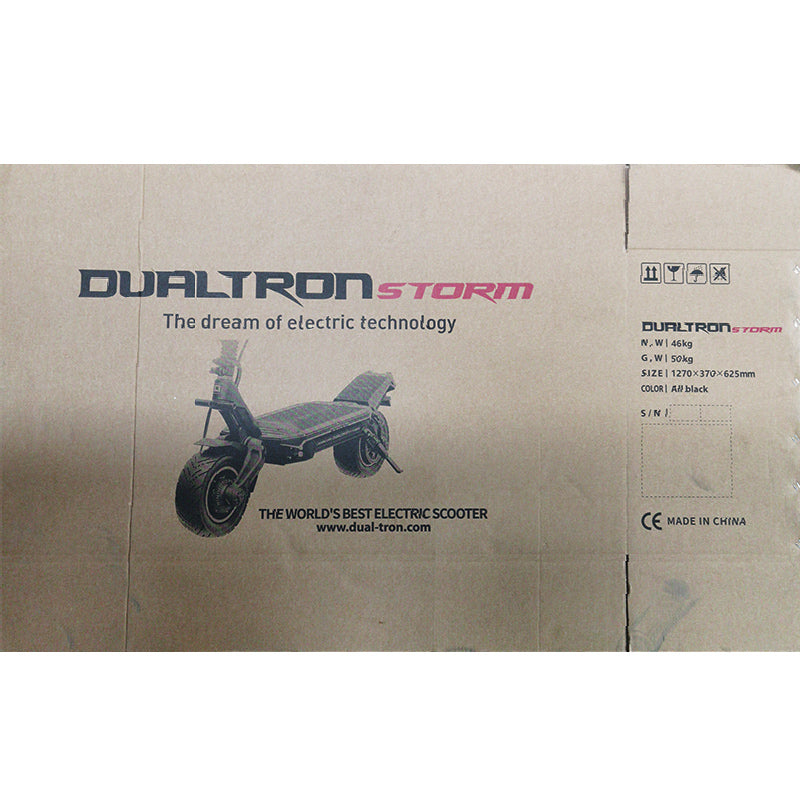 Carton d'emballage extérieur marron imprimé pour trottinette électrique Dualtron Storm