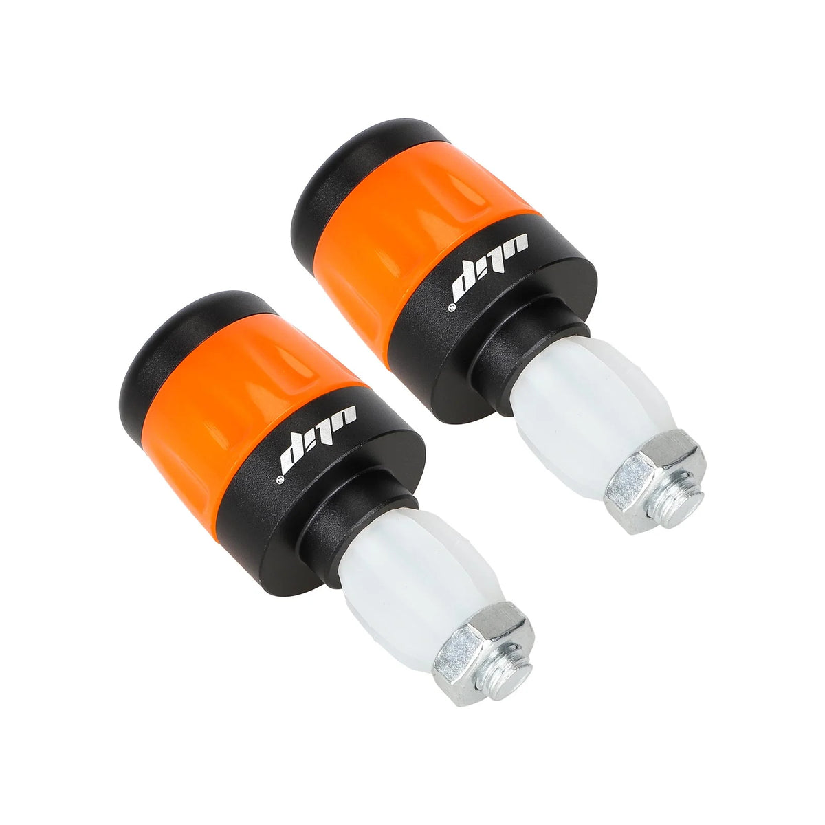 Embouts de Guidon avec Clignotants LED Rechargeables USB Noir et Orange, vue 4