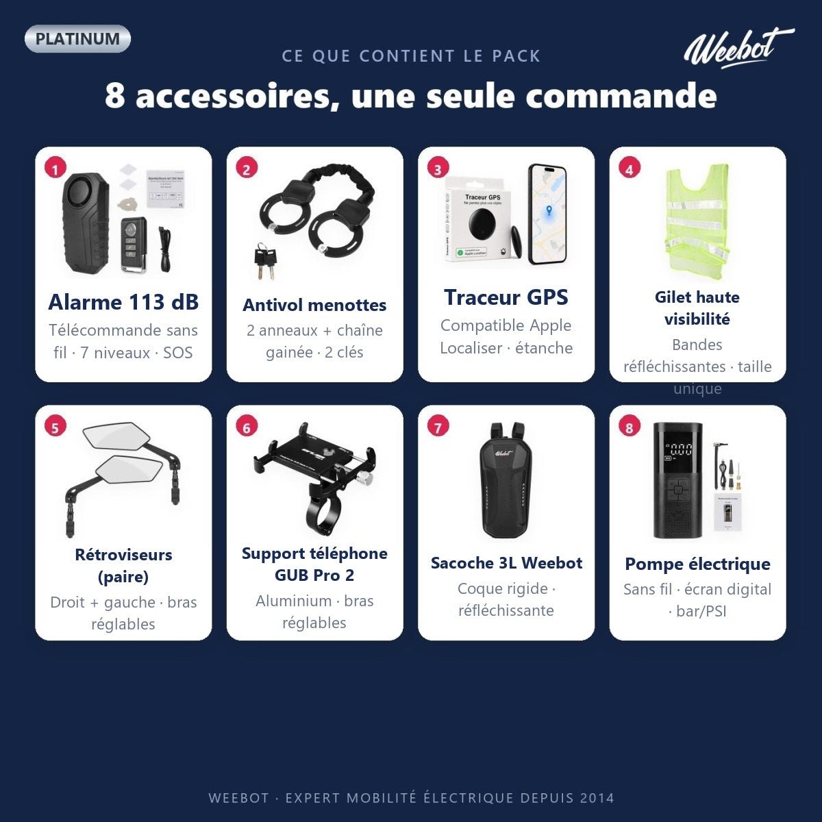 Pack Platinum - Accessoires - Weebot