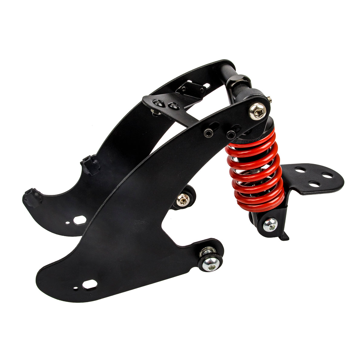Suspension Arrière Noir et Rouge avec Garde-Boue et Éclairage, vue 4