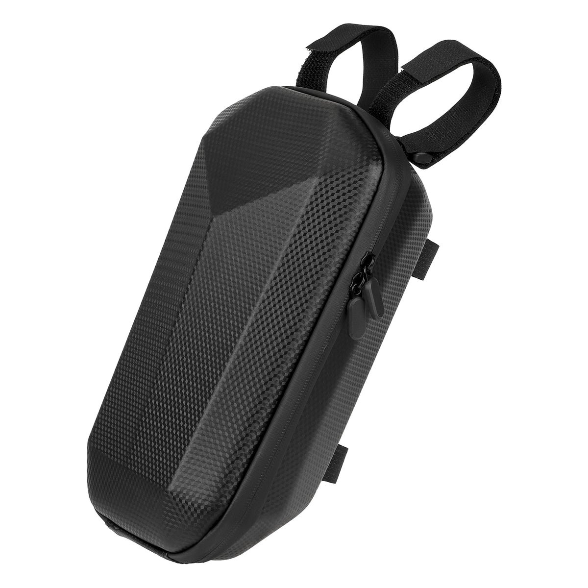 Sacoche de guidon rigide et imperméable noire de 4 litres vue en perspective