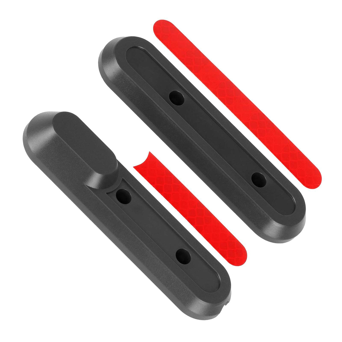 Caches Décoratifs Avant avec Réflecteurs Rouges Gris, vue 2