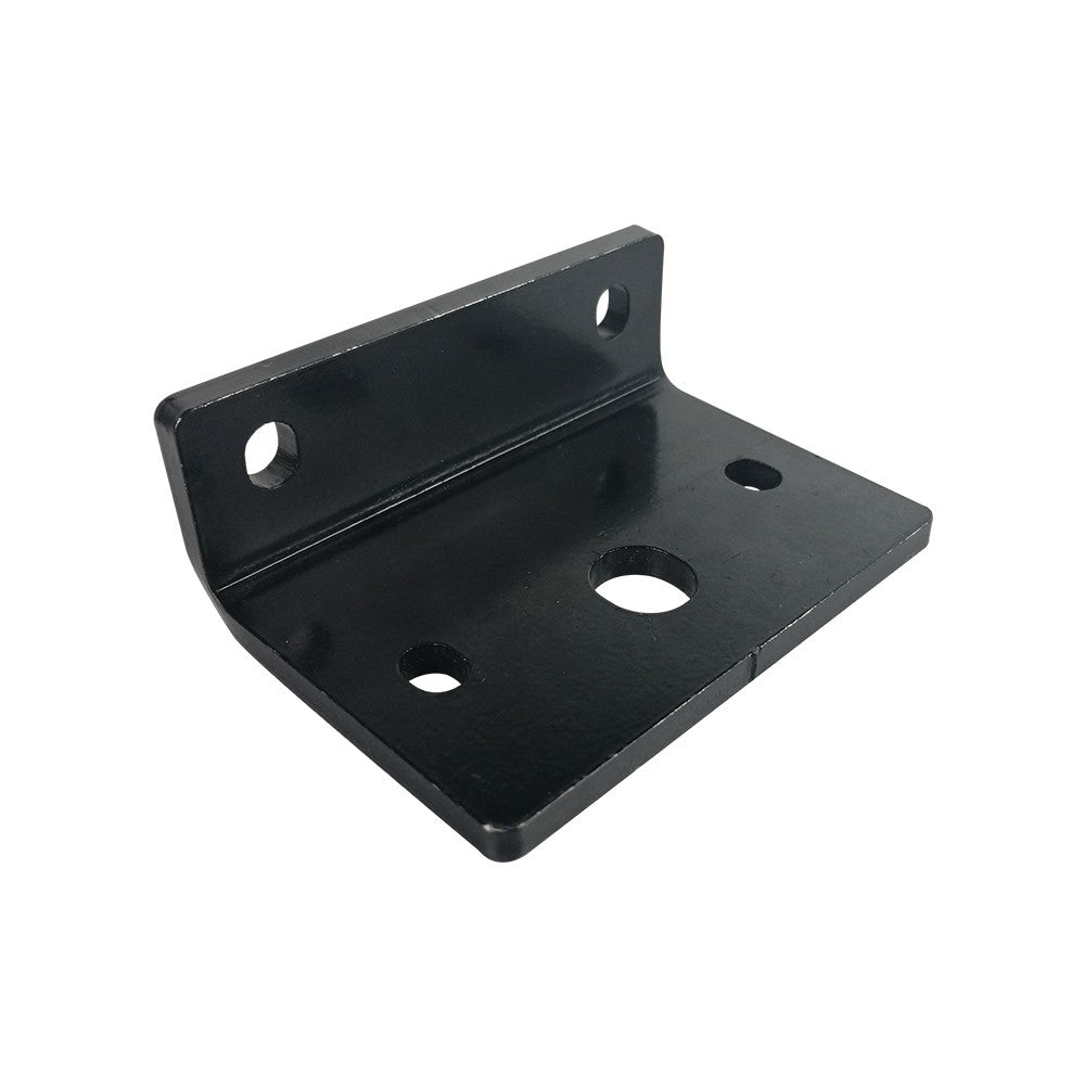 Plaque d'angle en métal noir pour deck de trottinette électrique