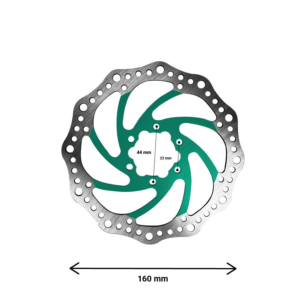 Disque de Frein 160 mm 6 Trous pour Trottinette Électrique