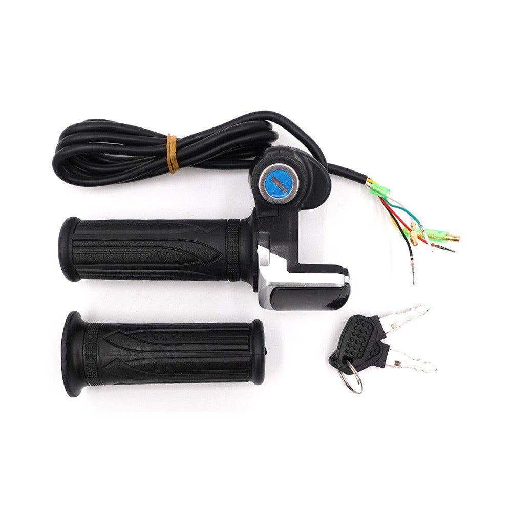 Poignées d'Accélérateur à Clé avec Écran LED 36V pour Draisienne Électrique - Weebot