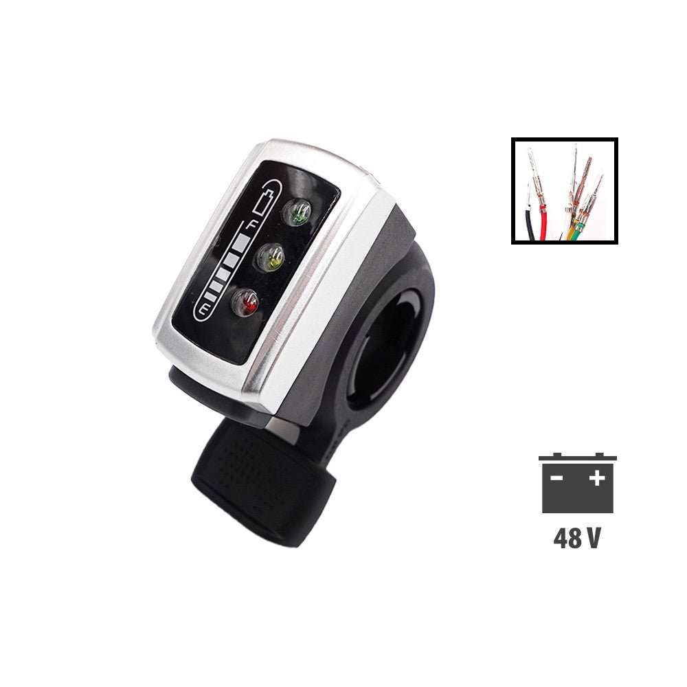 Gâchette Accélérateur Indicateur Batterie 48V pour Draisienne Électrique - Weebot