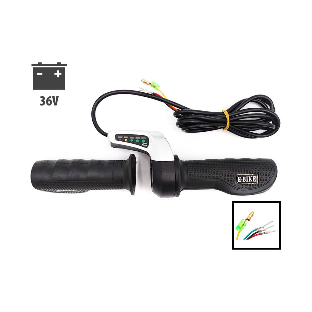 Poignée Accélérateur 36V Indicateur Batterie pour Draisienne Électrique - Weebot