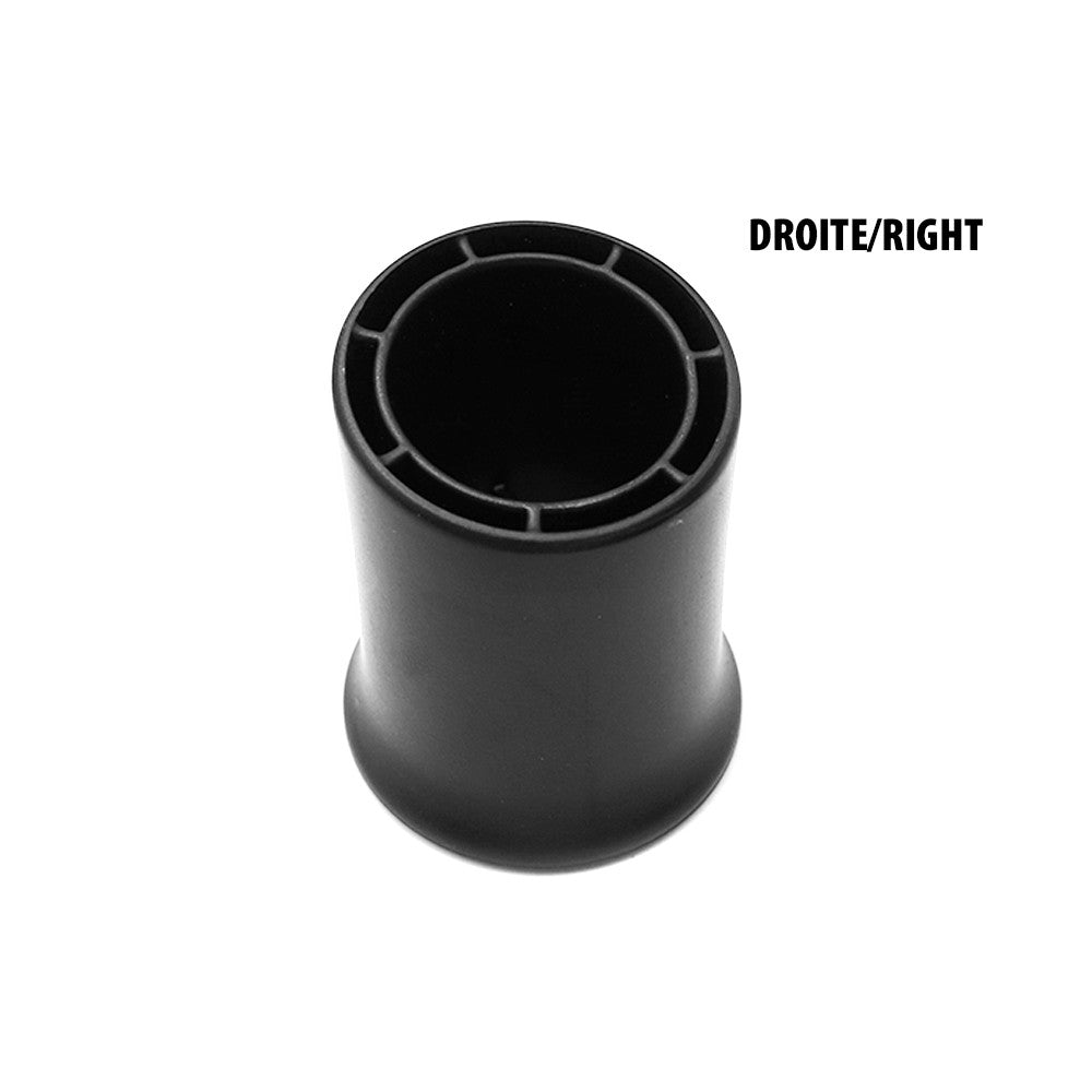 Entretoise droite noire pour trottinette électrique vue de dessus
