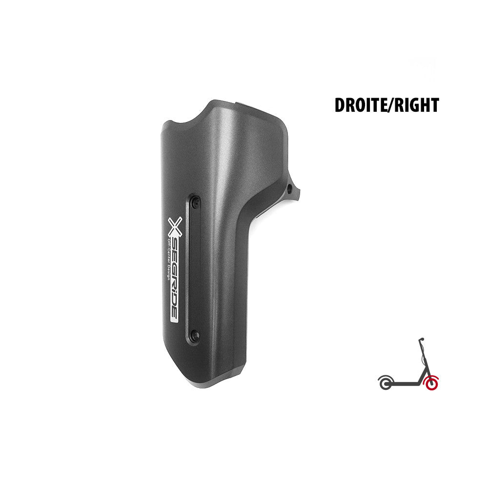 Cache de fourche avant droit gris avec logo Segride pour trottinette électrique