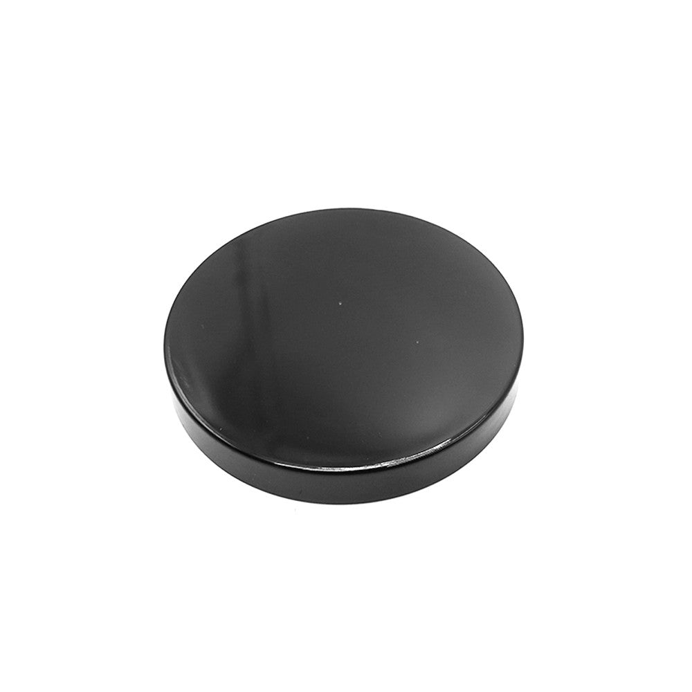 Cache display rond et noir pour trottinette électrique vu en perspective sur fond blanc
