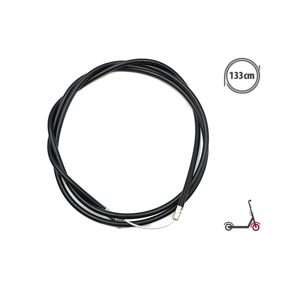 Câble de frein avant noir enroulé avec gaine pour trottinette électrique KuKirin G2 Max