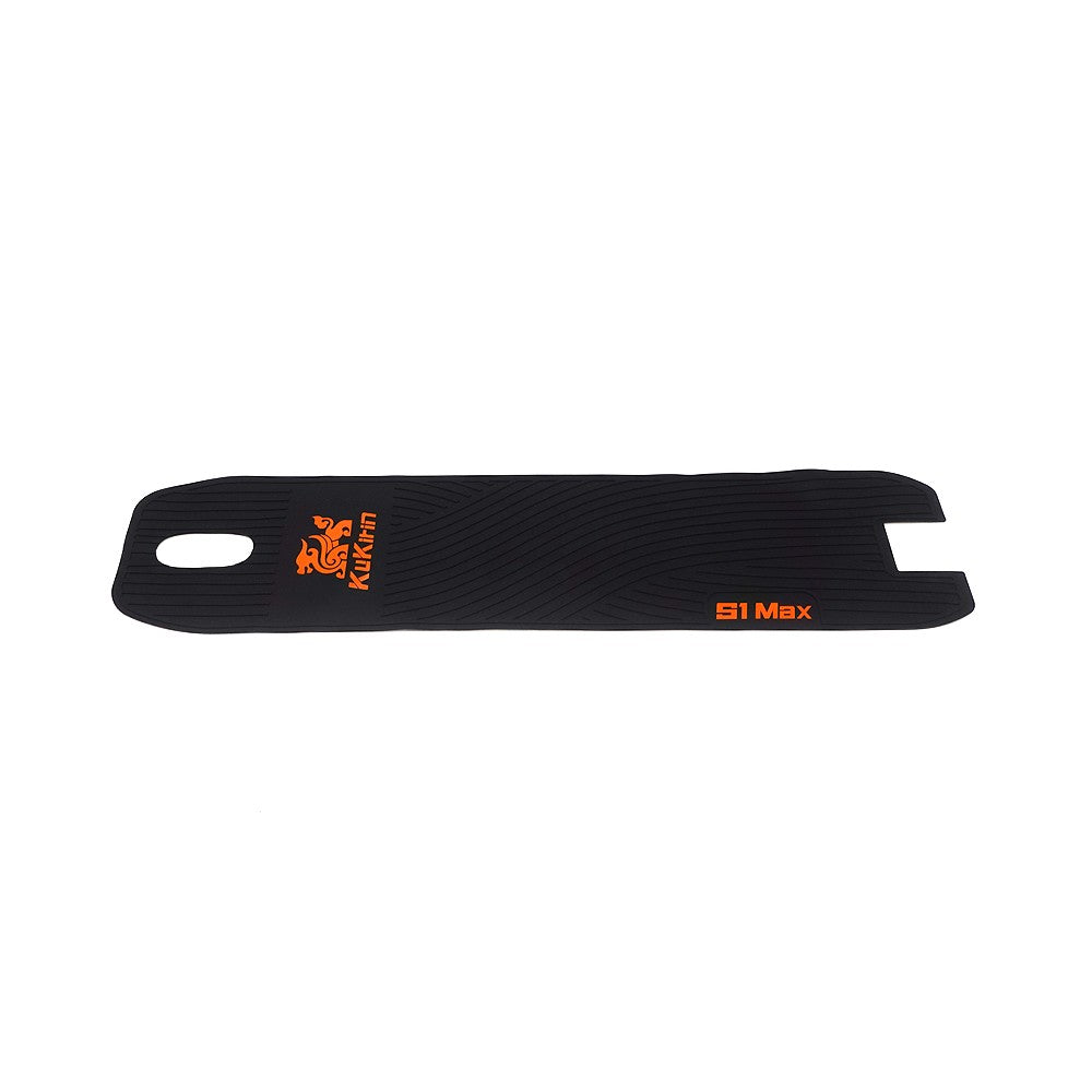 Revêtement de deck antidérapant noir en caoutchouc avec inscriptions orange KuKirin S1 Max