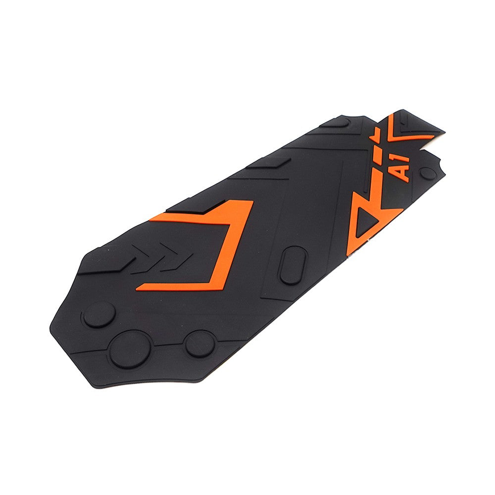 Grip antidérapant de deck noir et orange avec motifs géométriques et inscription A1