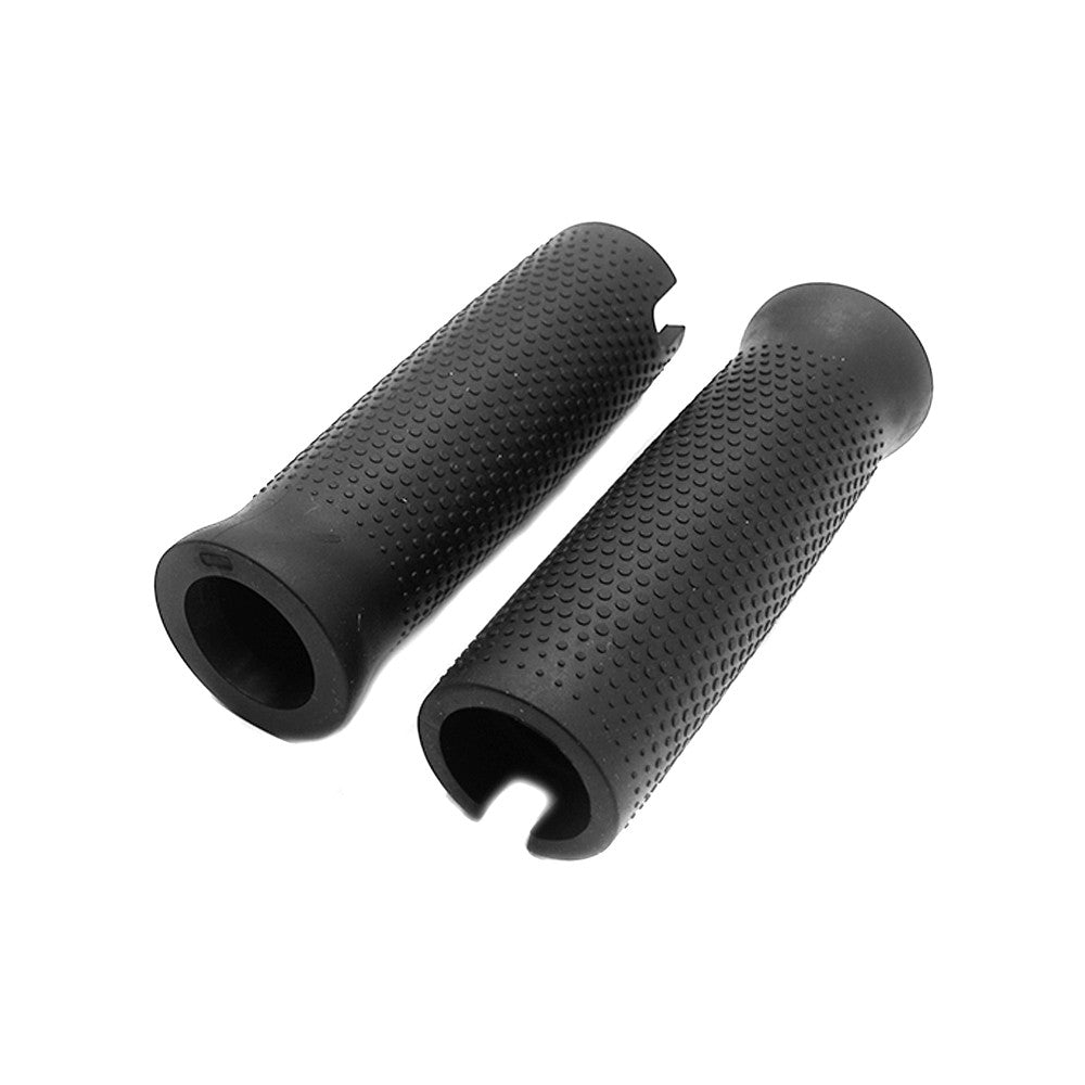 Paire de poignées de guidon noires texturées pour trottinette électrique