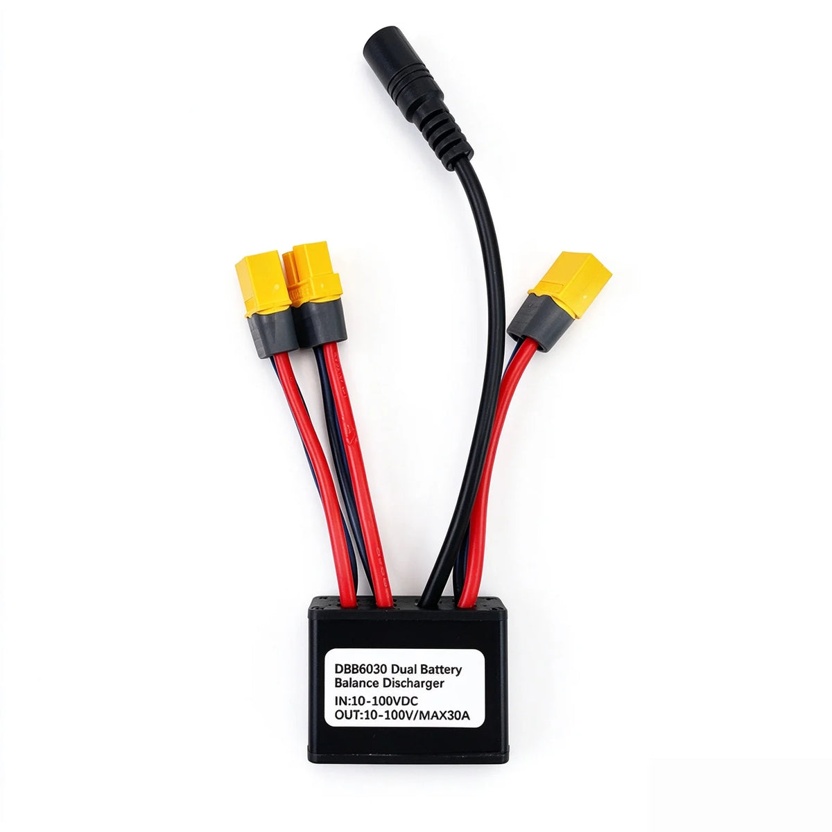 Module équilibreur de décharge double batterie 10-100V 30A avec connecteurs XT60 et prise DC2.5