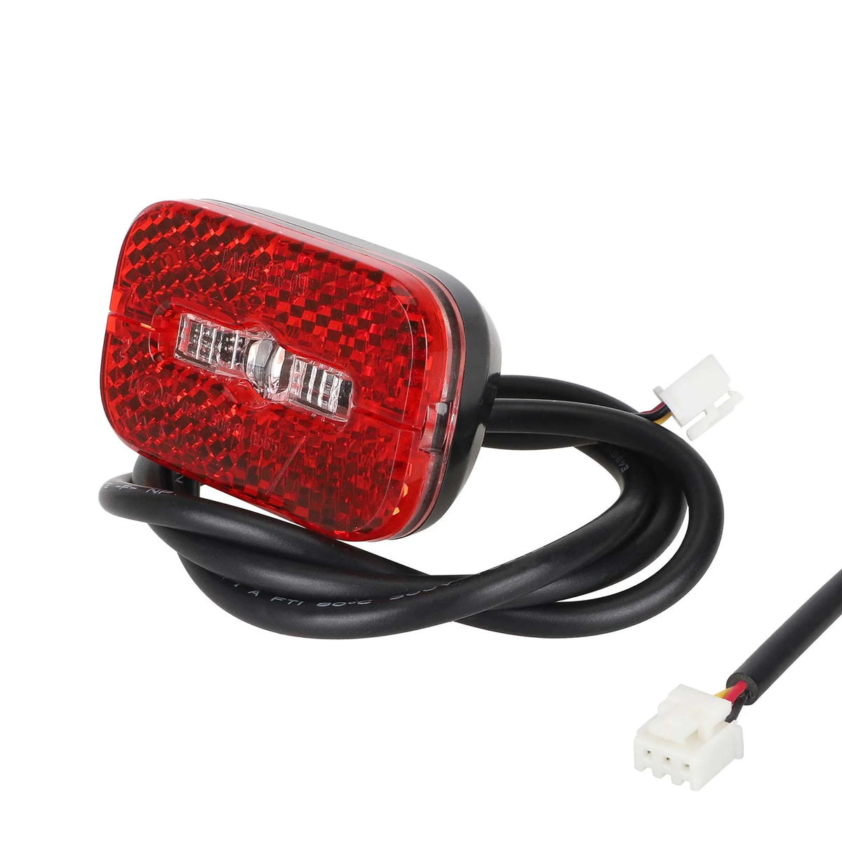 Feu arrière LED rouge rectangulaire avec son câble de connexion de 60 cm