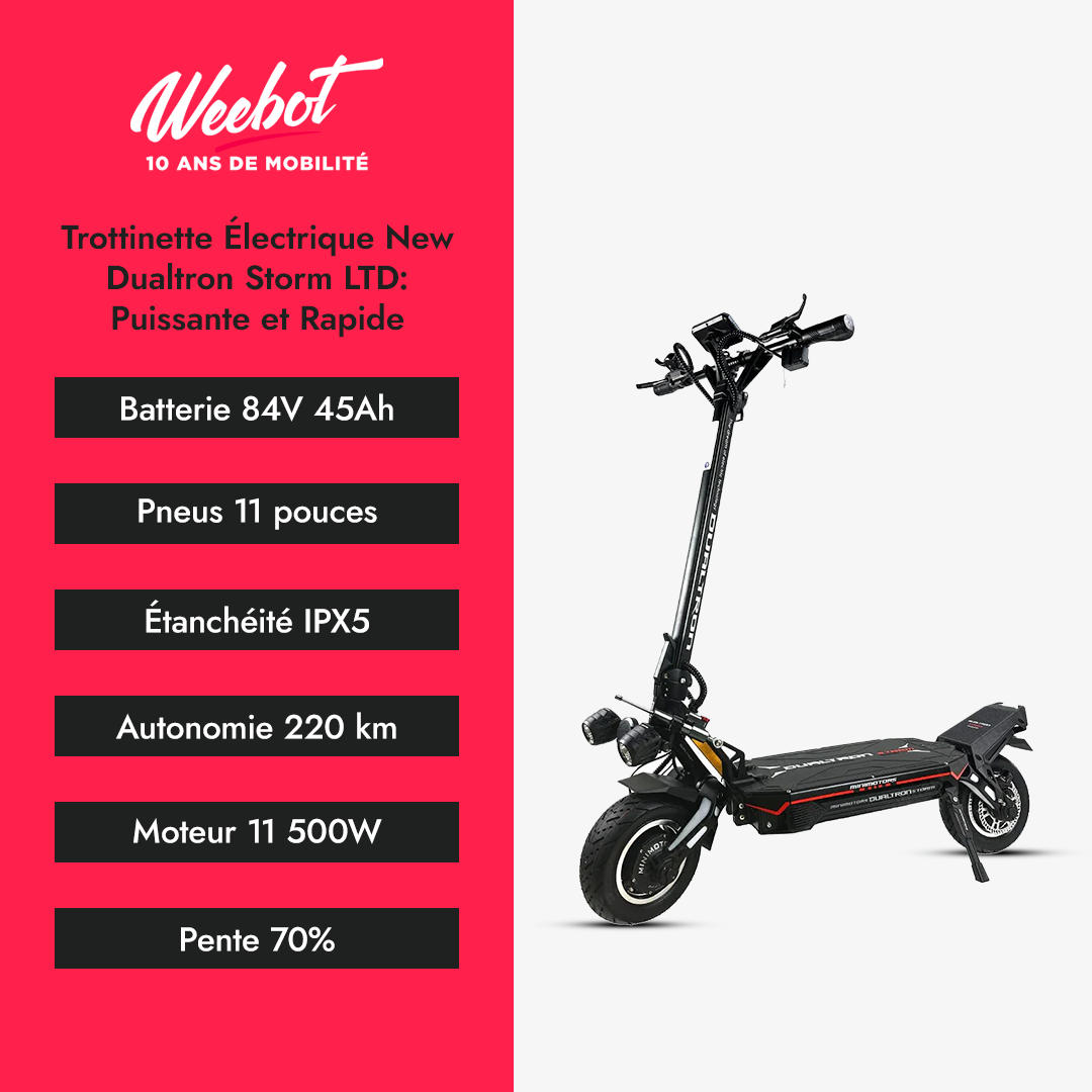 Dualtron Storm LTD Elektrische Step: Krachtig en Snel