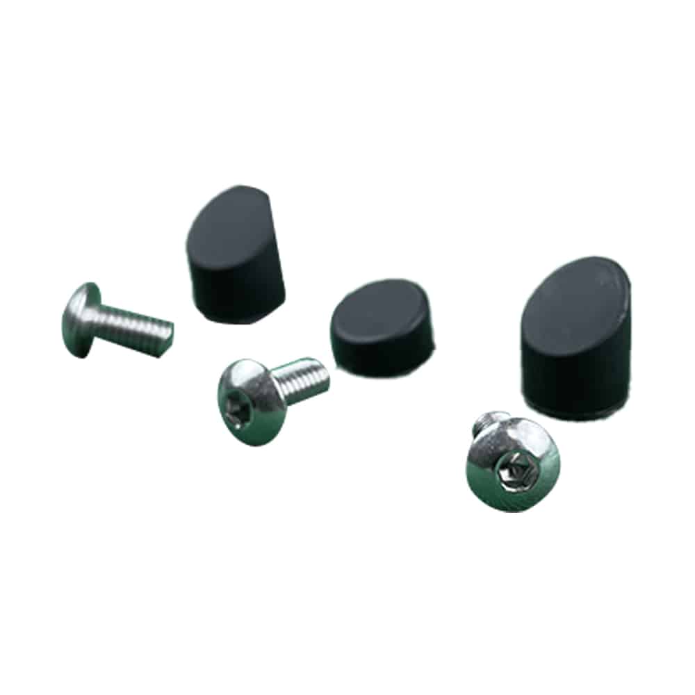 Bouchons de Garde - Boue Noirs avec 3 Vis Inox pour Trottinette Électrique Xiaomi M365 - Weebot