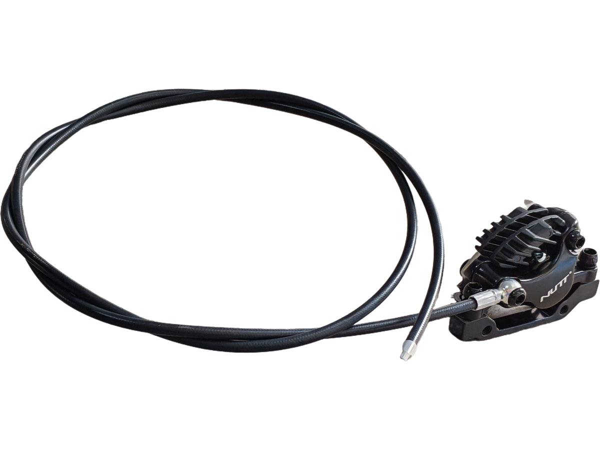 Étrier de frein hydraulique avant noir NUTT avec sa durite pour trottinette électrique