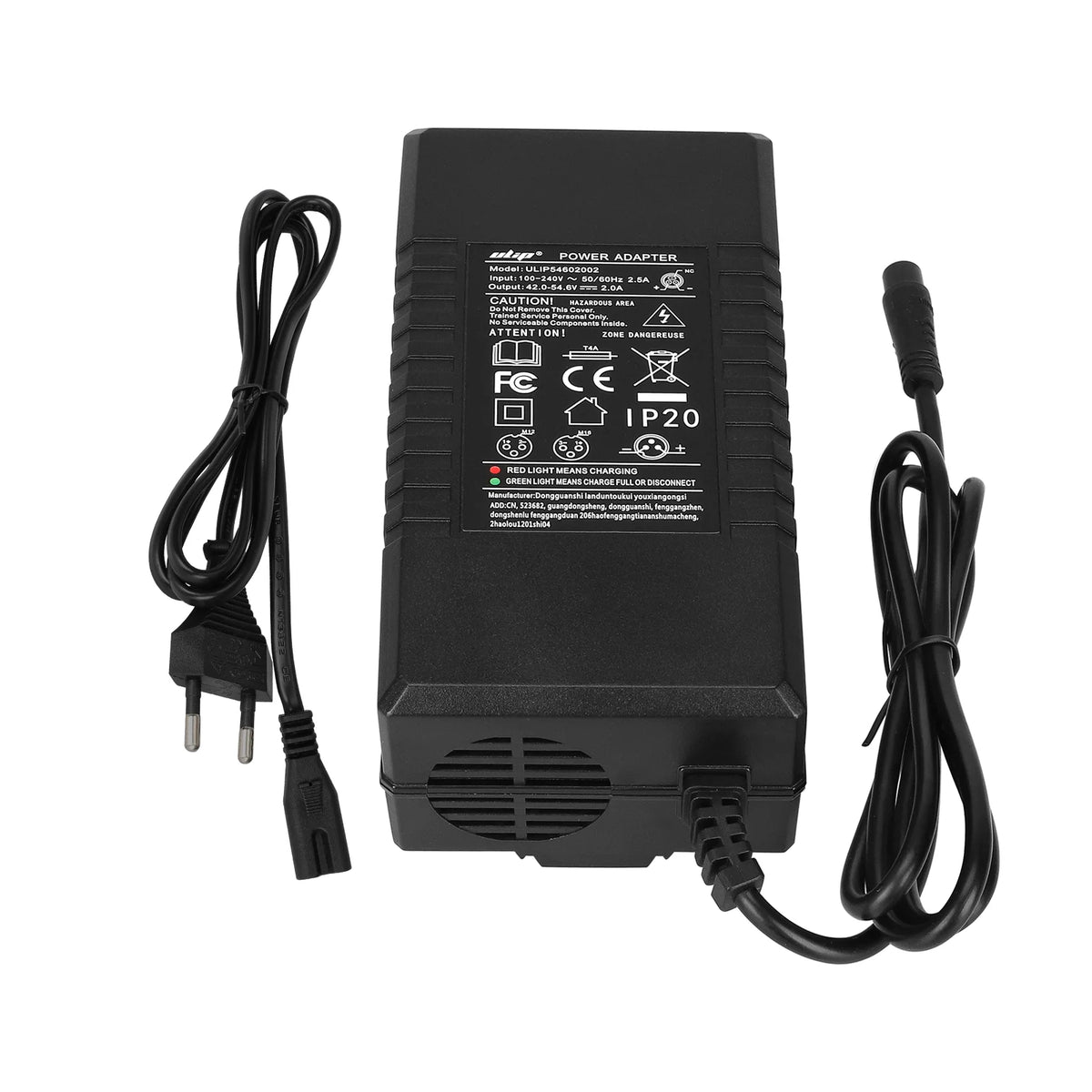 Chargeur 54,6V 2A Connecteur LP16 3 Broches, vue 5