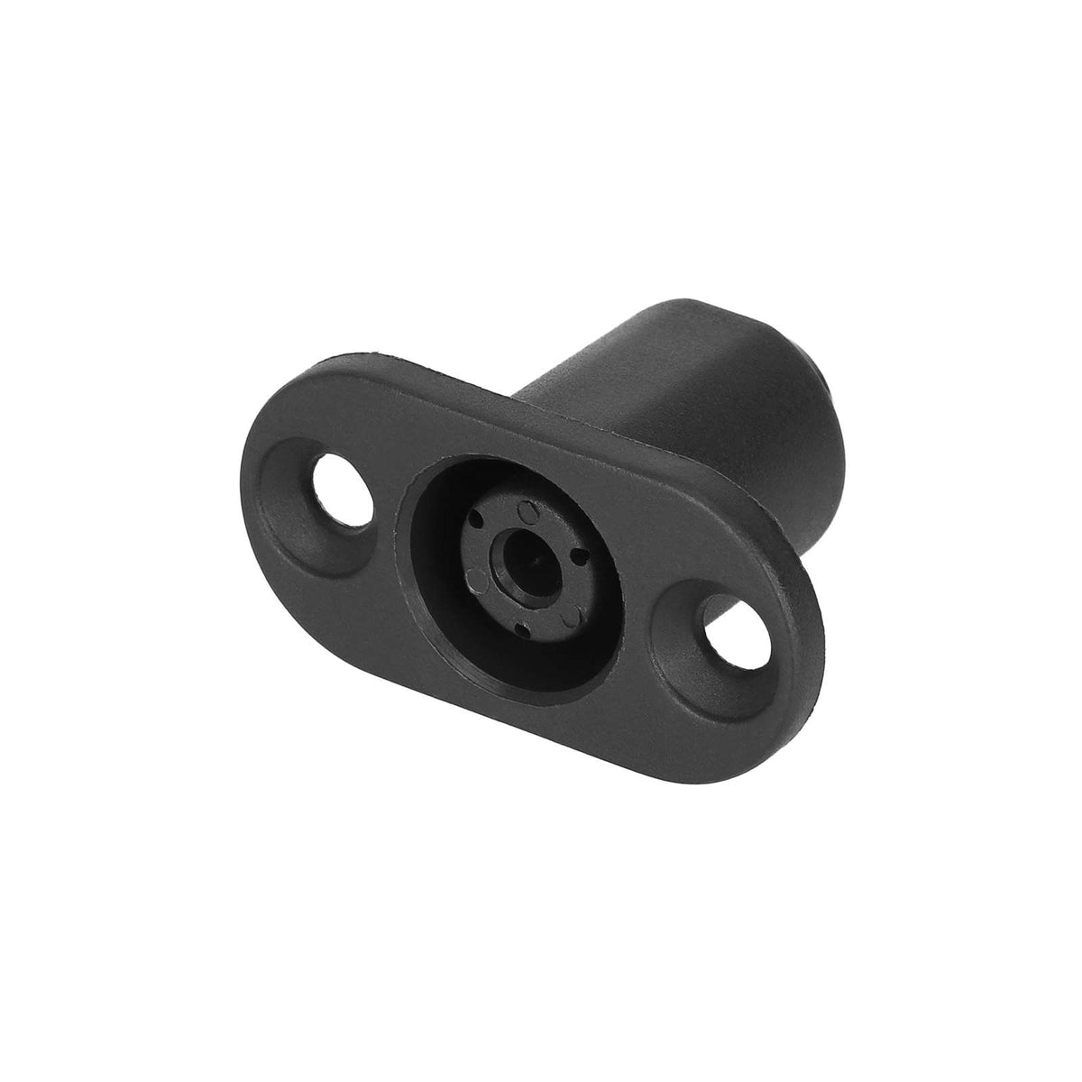 Port de charge noir pour trottinette électrique vu de face