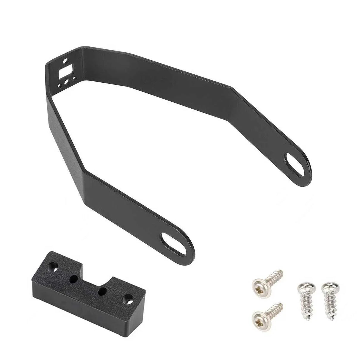 Support Métallique de Garde-Boue Arrière avec Adaptateur et Vis Noir
