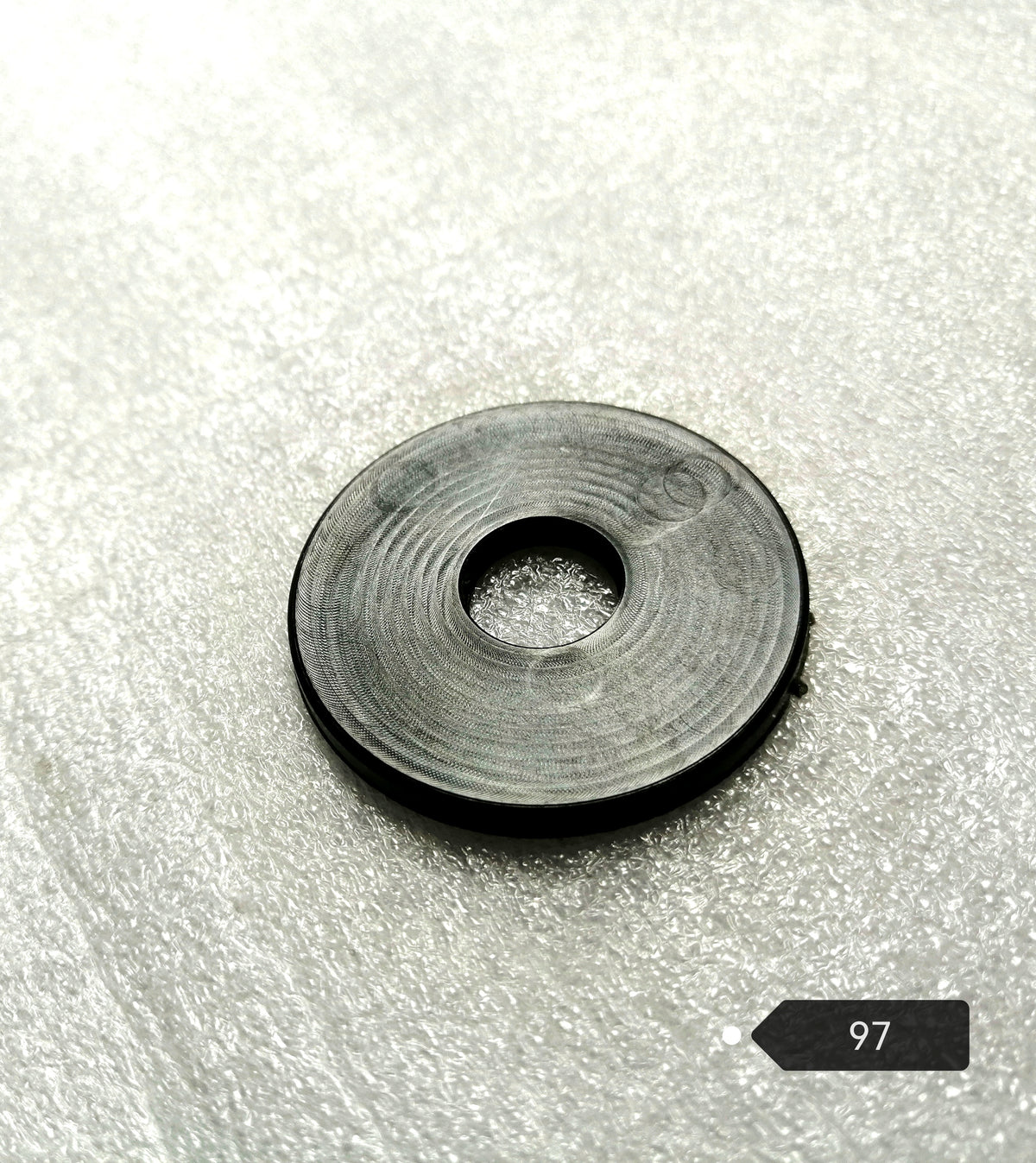 Joint plastique noir rond pour ressort de suspension arrière de trottinette électrique