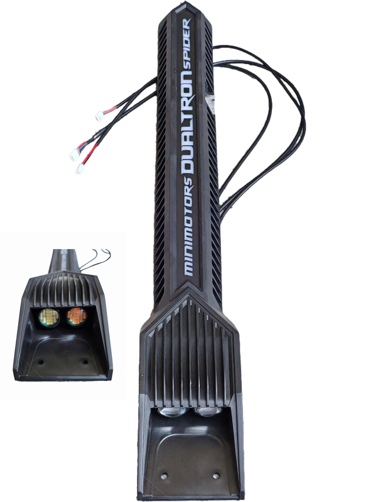 Carénage latéral gauche noir avec éclairage LED pour Dualtron Spider Max
