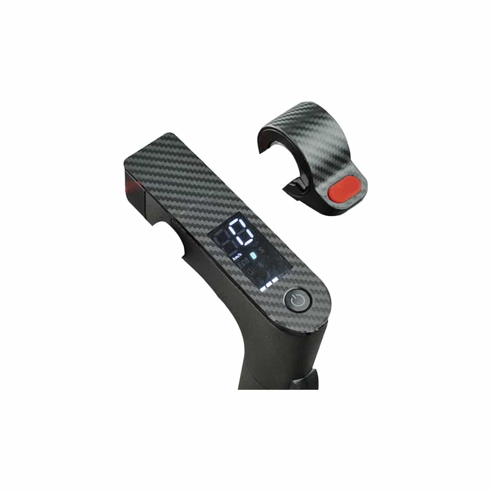 Autocollant Look Carbone pour Trottinette Électrique Xiaomi Display et Accélérateur - Weebot