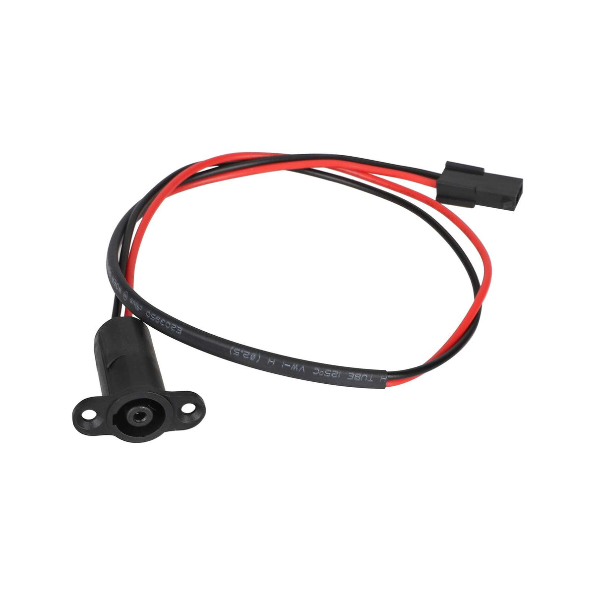 Port de charge de trottinette électrique d'origine avec son câble de connexion noir et rouge