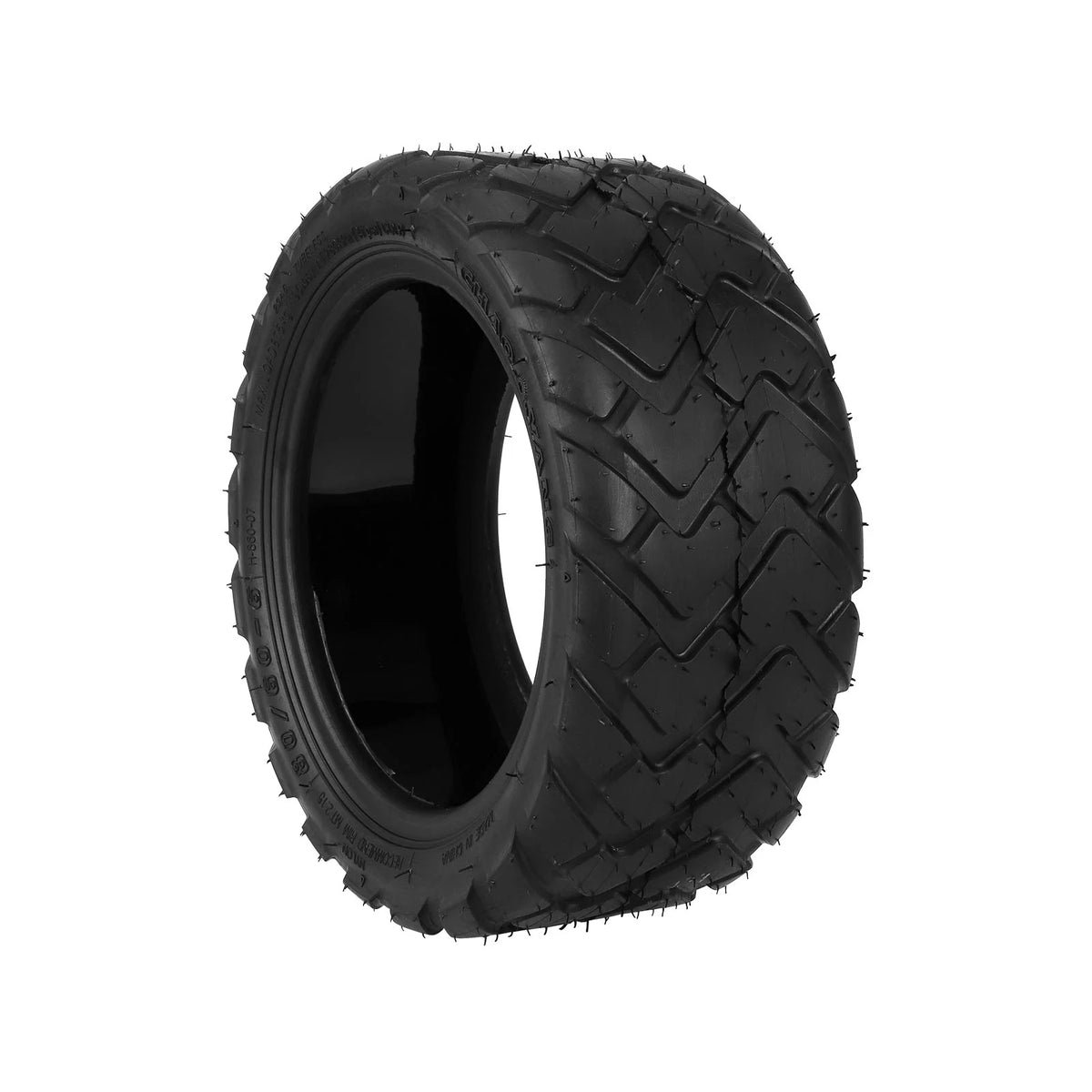 Pneu tubeless Chaoyang 10 pouces tout-terrain noir vu de trois-quarts