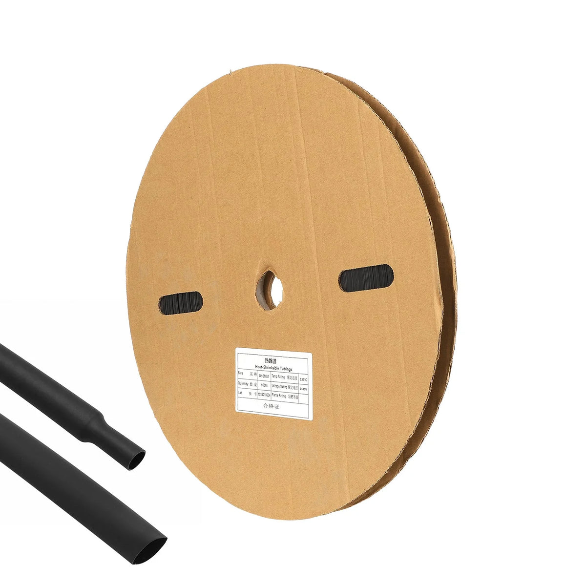 Rouleau de gaine thermorétractable noire de 10mm