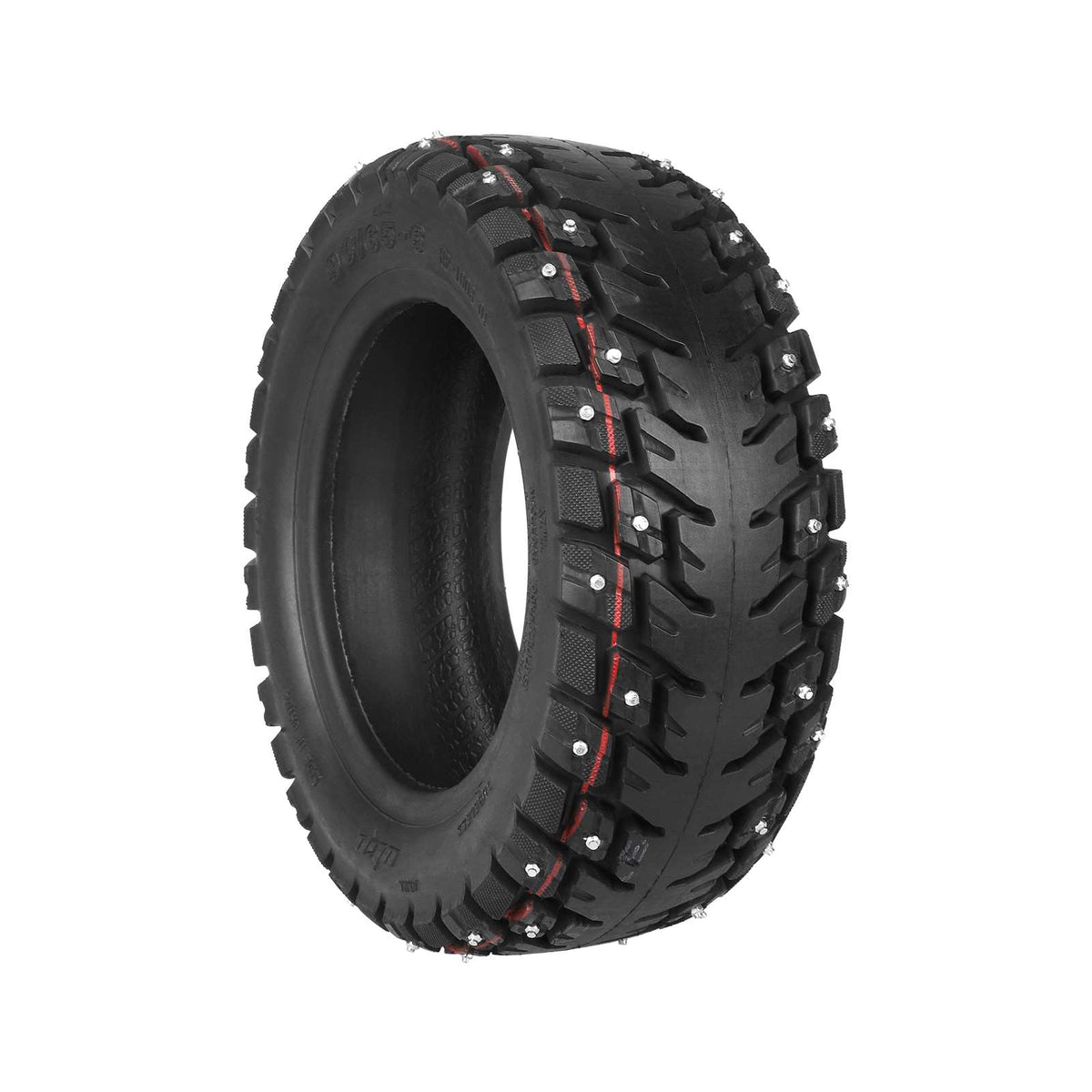 Pneu tubeless tout-terrain 11 pouces noir muni de clous antidérapants pour la neige