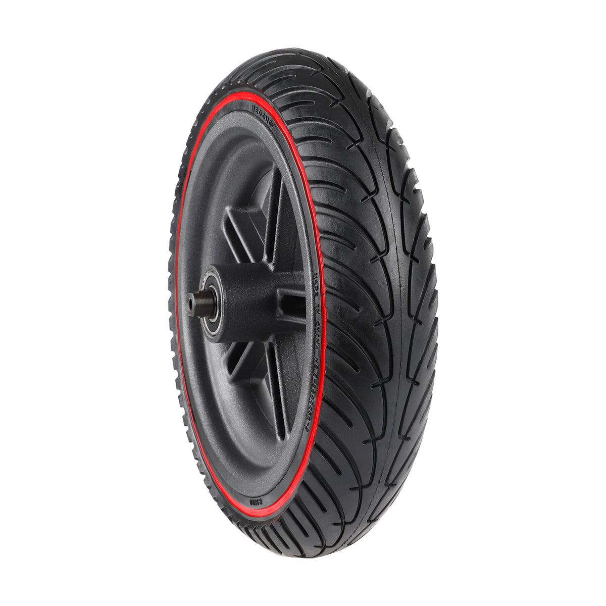 Roue Arrière Complète Pneu Plein 8,5 Pouces Liseré Rouge, vue 3