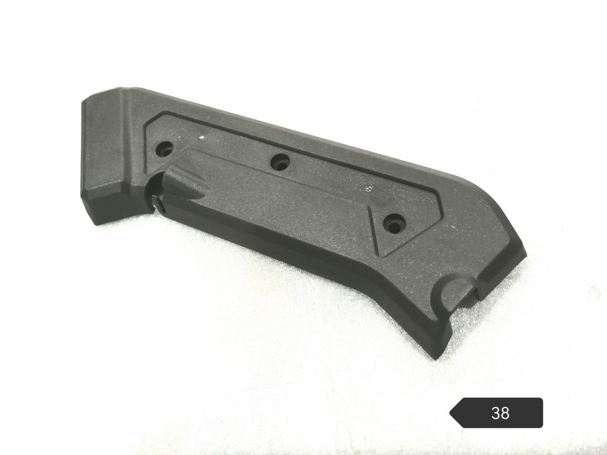 Cache de potence gauche gris pour trottinette électrique Dualtron Togo vu de dessus