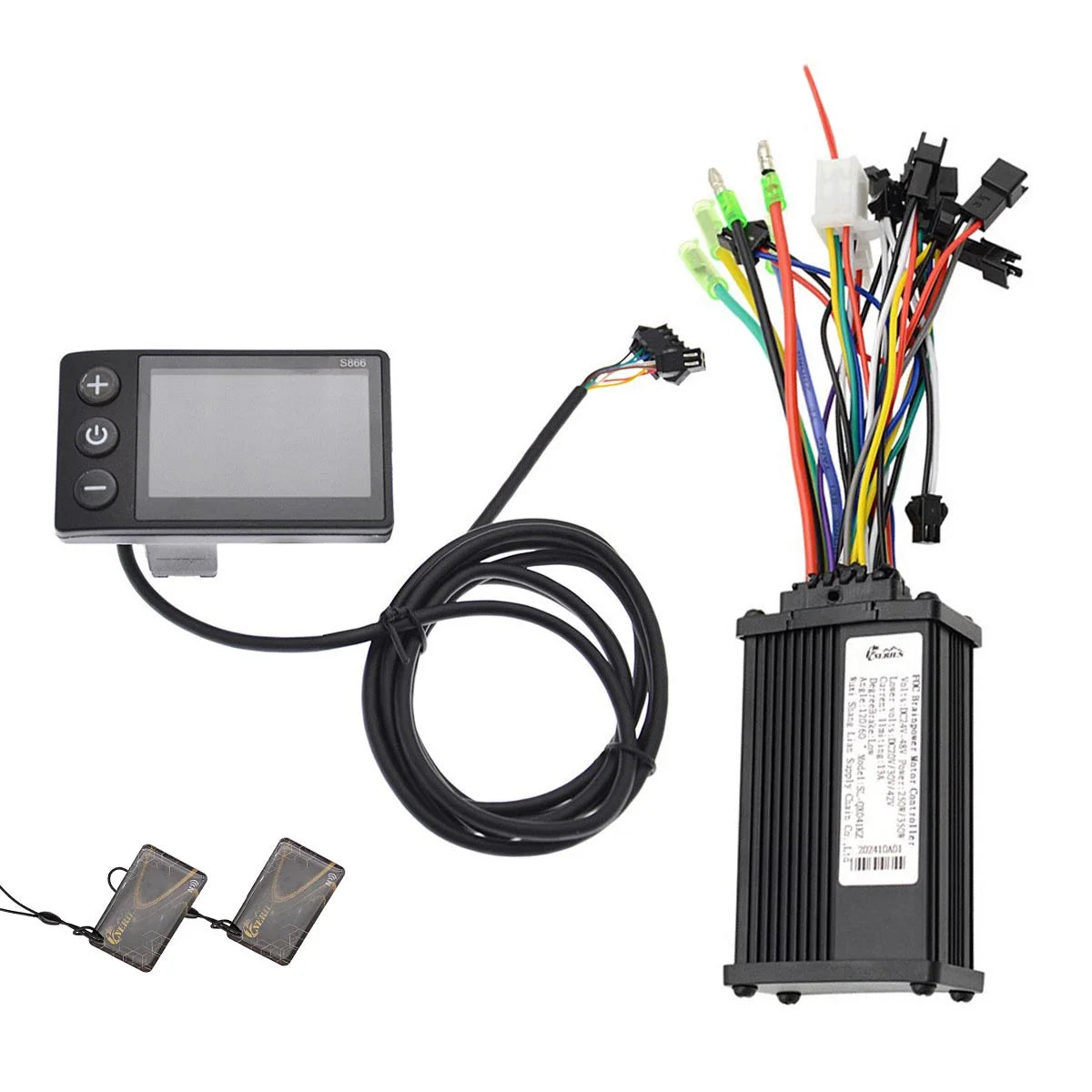 Contrôleur 250W/350W avec écran couleur S866 et cartes NFC
