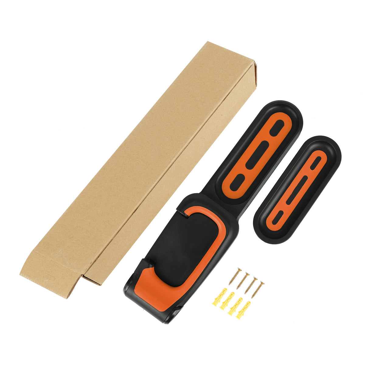 Support Mural d'Accrochage Orientable Noir et Orange