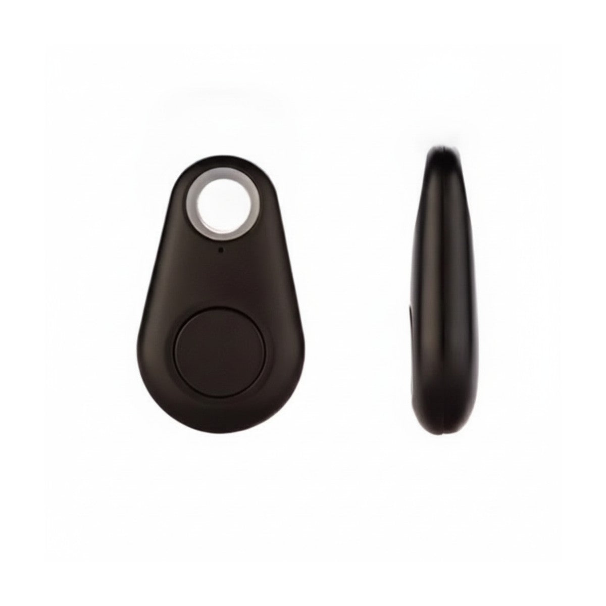 Télécommande noire de limiteur de vitesse vue de face et de profil avec ses dimensions