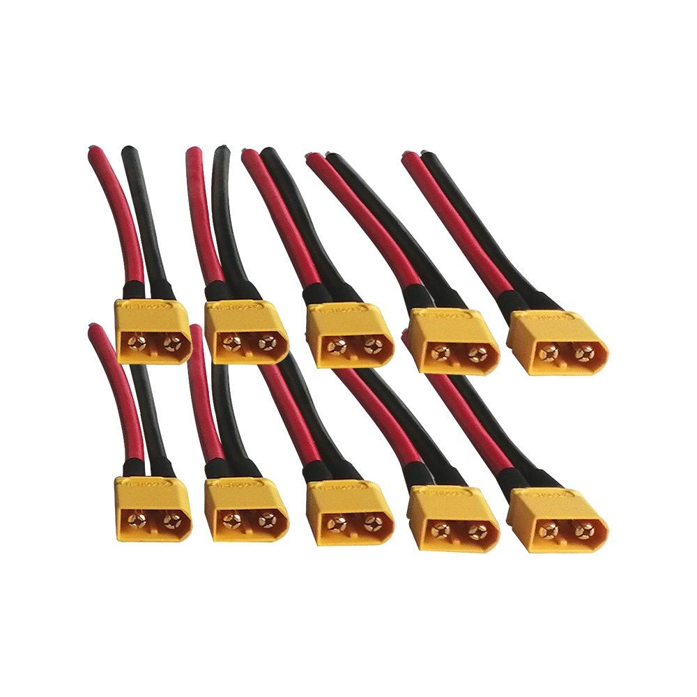 Câble Connecteur XT60 Mâle 10 cm X10 pcs pour Trottinette Électrique - Weebot