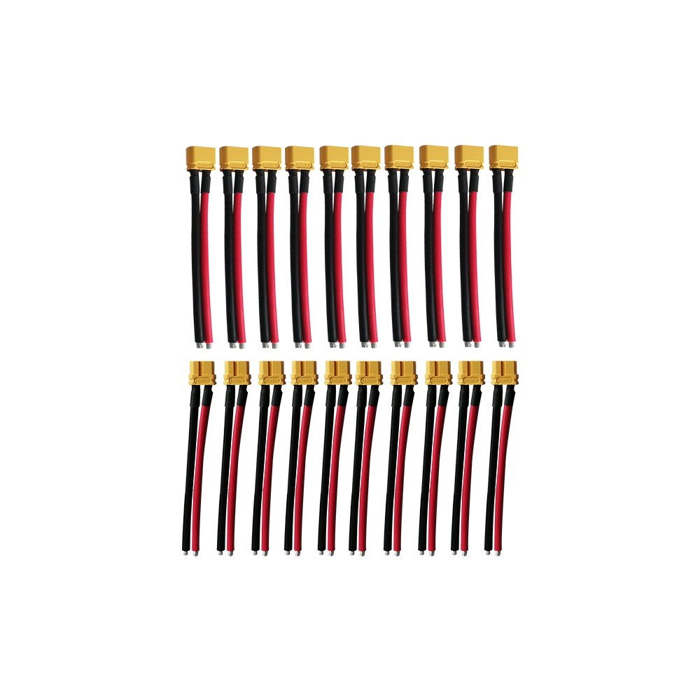 Pack Câble Connecteur XT60 avec Câbles X10 Mâles + X10 Femelles pour Trottinette Électrique - Weebot