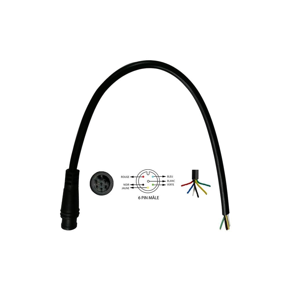 Câble Connecteur Étanche 6 Pins Femelle pour Trottinette Électrique - Weebot