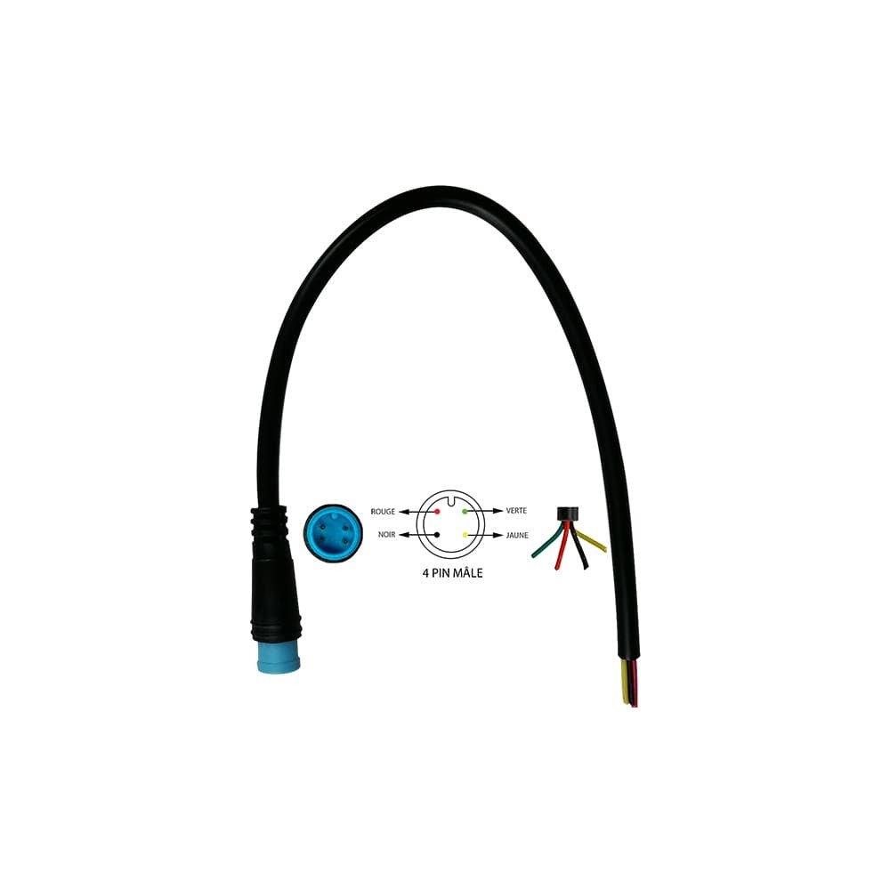 Câble Connecteur Étanche 4 Pins Male pour Trottinette Électrique - Weebot