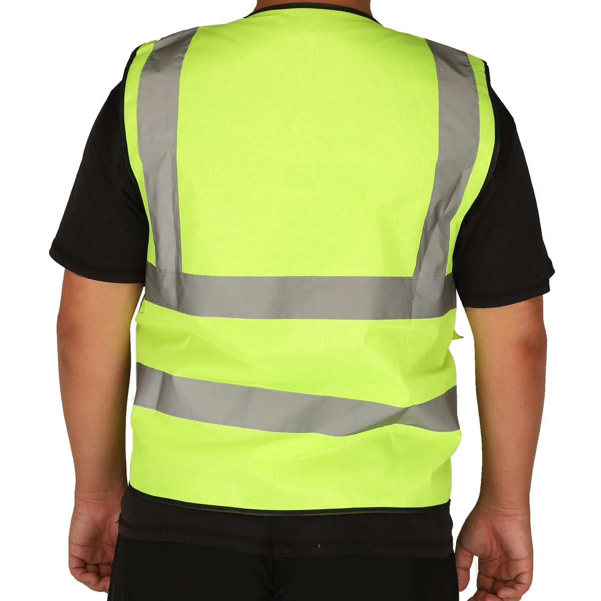 Gilet Réfléchissant de Sécurité Vert Fluo avec Poches, vue 5