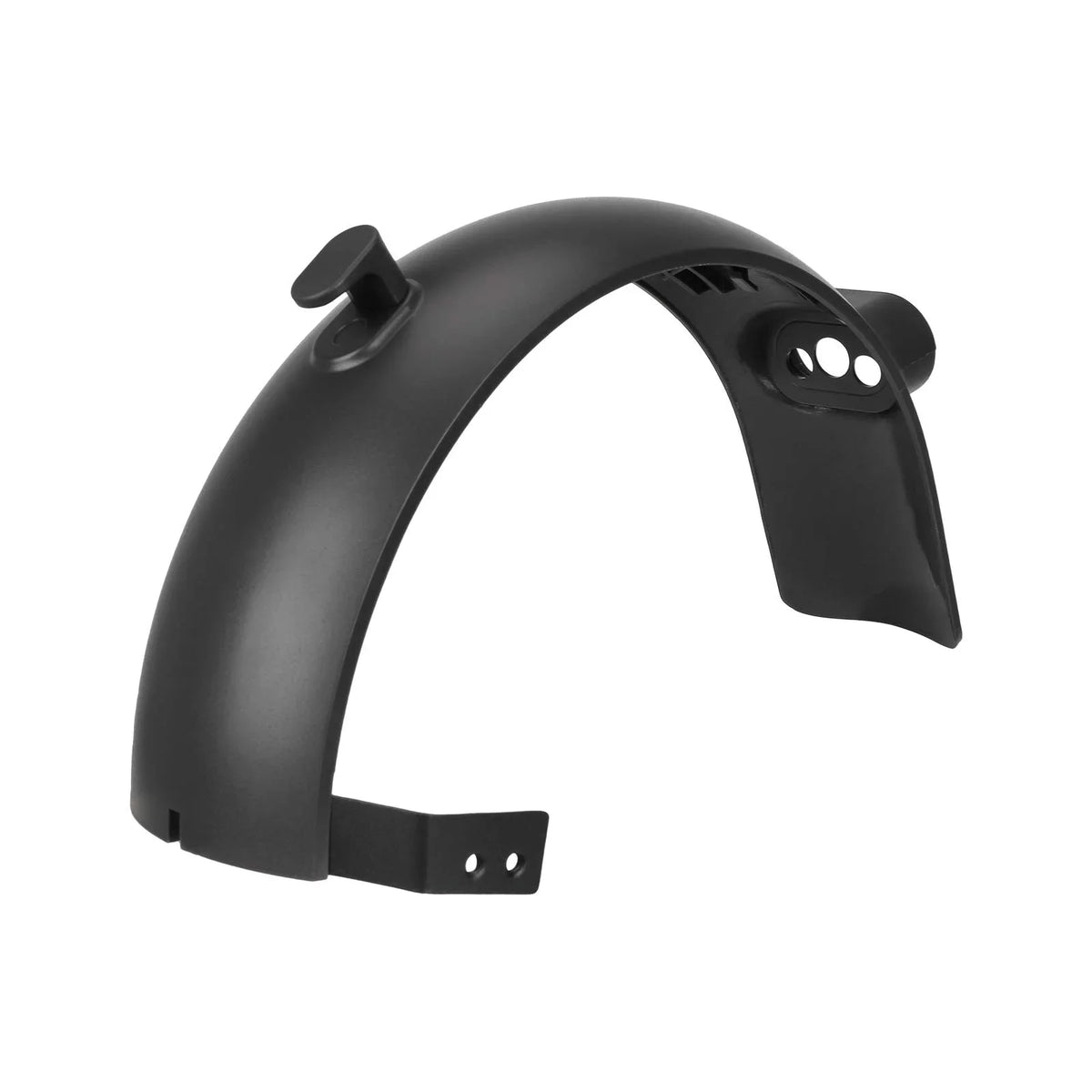 Garde-boue arrière noir pour trottinette électrique avec crochet de pliage et support avant