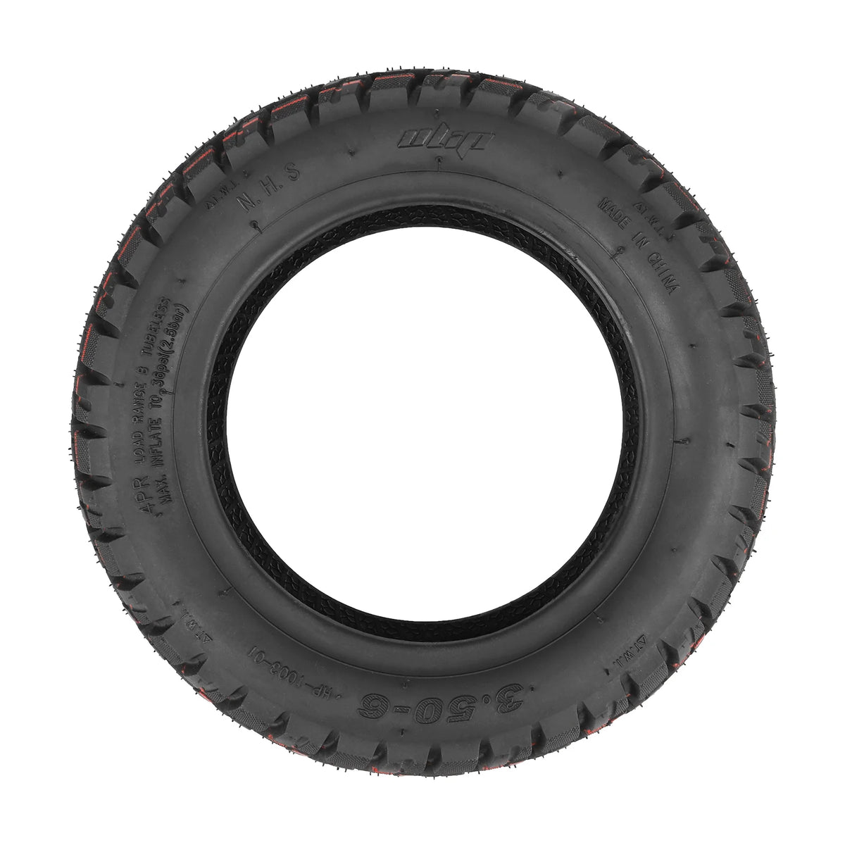 Pneu Tubeless Tout-Terrain 10 Pouces (10x3,5-6) avec Valve, vue 3