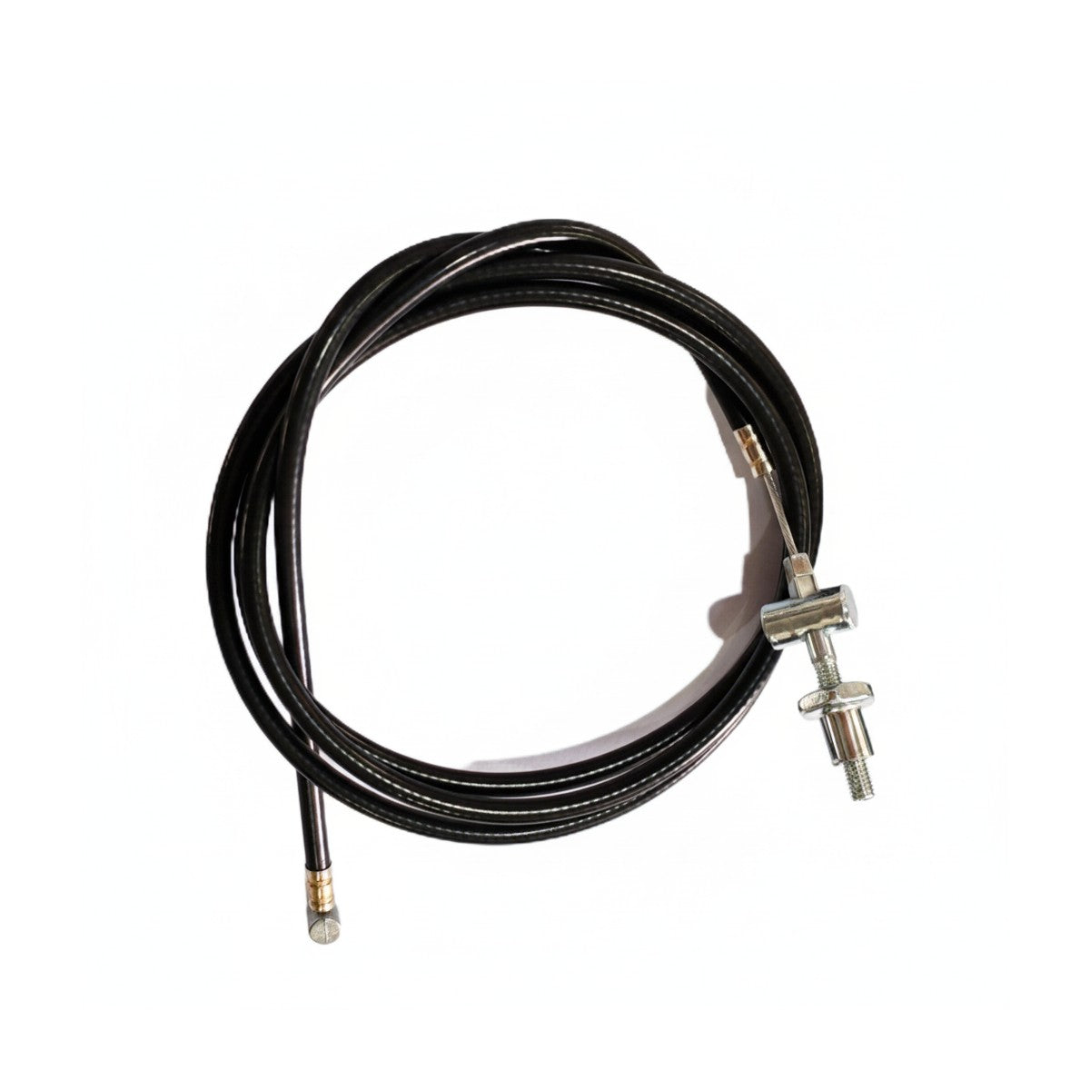 Câble de frein avant noir enroulé avec sa gaine et son embout pour trottinette électrique Dualtron Aminia