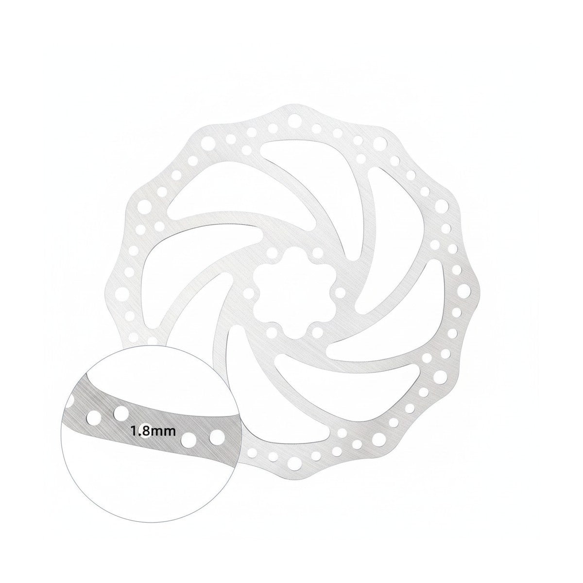 Disque de Frein Circulaire 180mm Trottinette et Vélo Électrique avec 6 Trous - Weebot