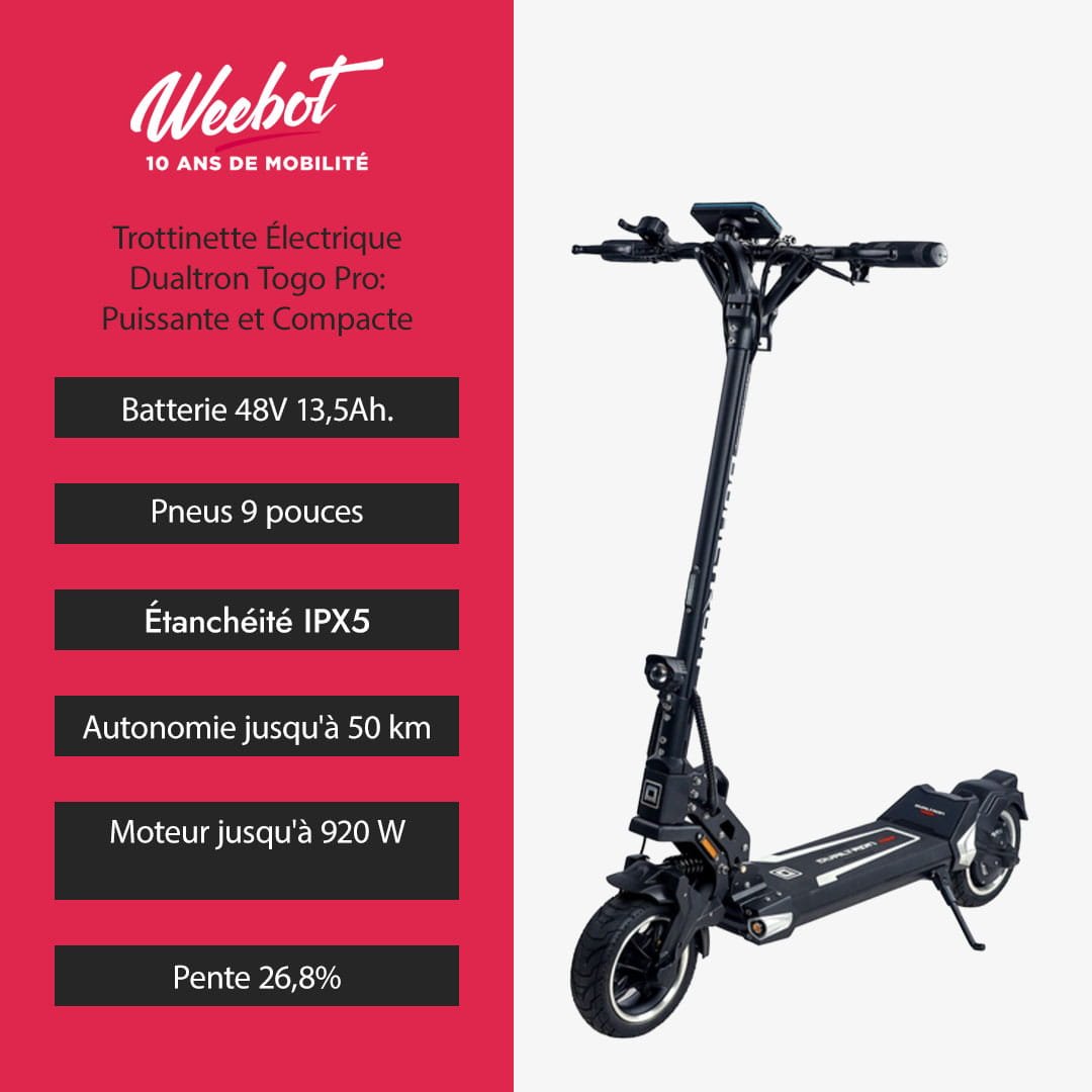 Trottinette Électrique Dualtron Togo Pro - Weebot