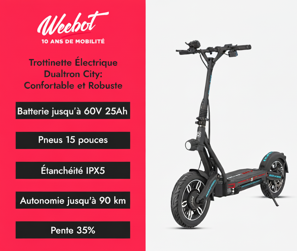 Trottinette Électrique Dualtron City descriptif